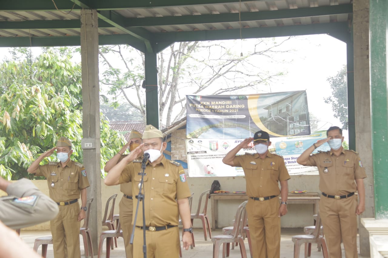 Wabup Pringsewu Pimpin Apel Aparatur Pekon Gadingrejo Timur