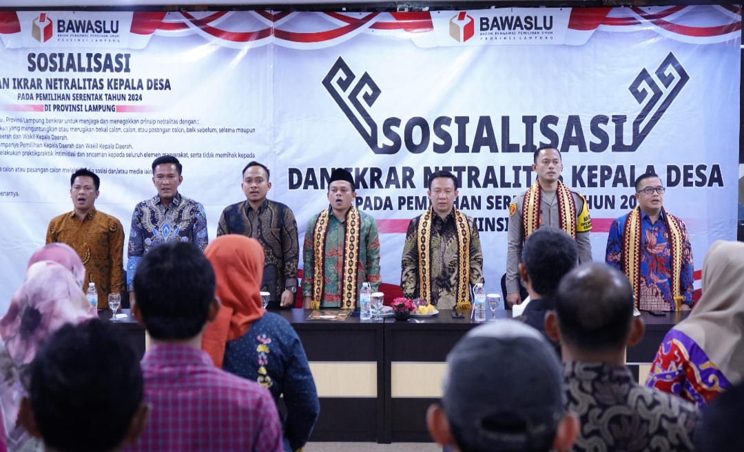 Kapekon di Pringsewu Ucap Ikrar Netralitas Pada Pemilukada Serentak 2024