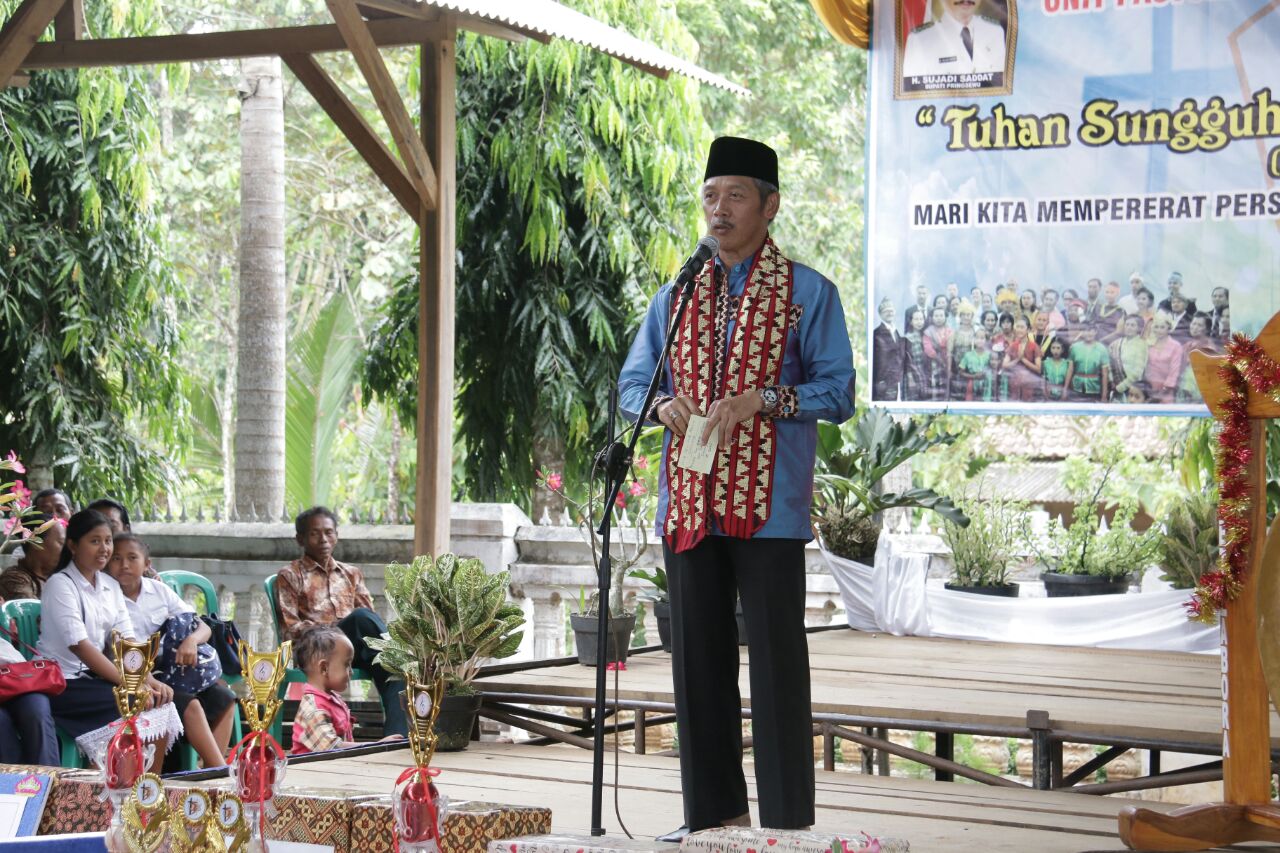 Bupati Pringsewu Hadiri Perayaan Paskah Bersama