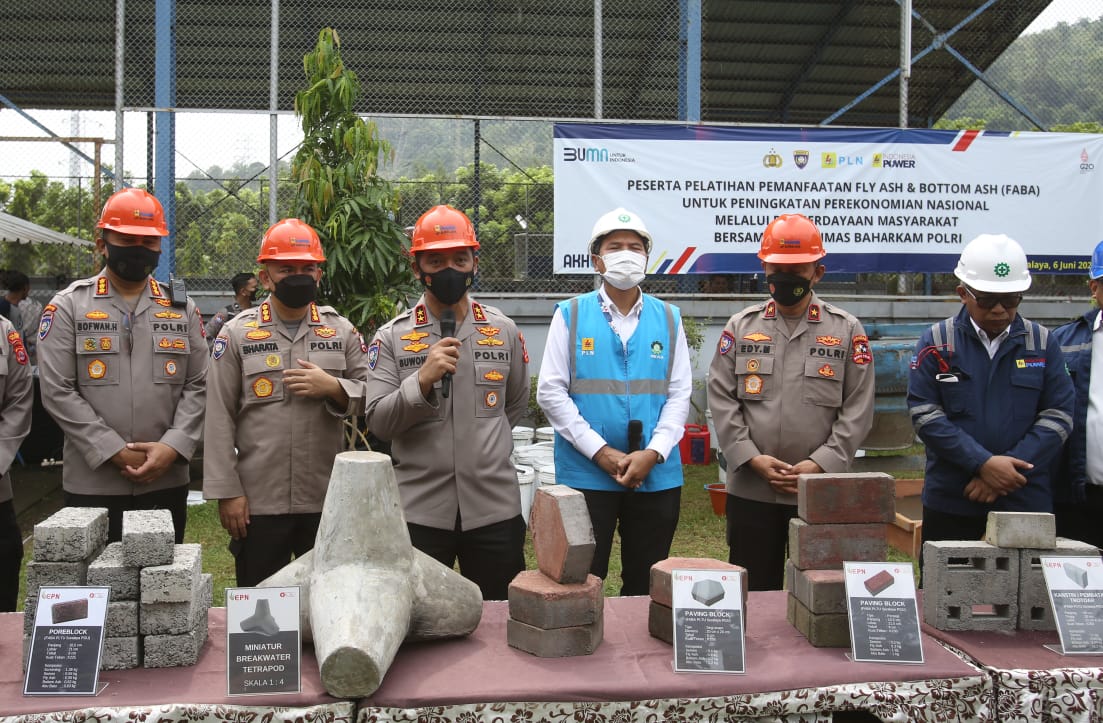 Gandeng Polri, PLN Gelar Pelatihan Pemanfaatan FABA Serentak di 46 Lokasi PLTU.