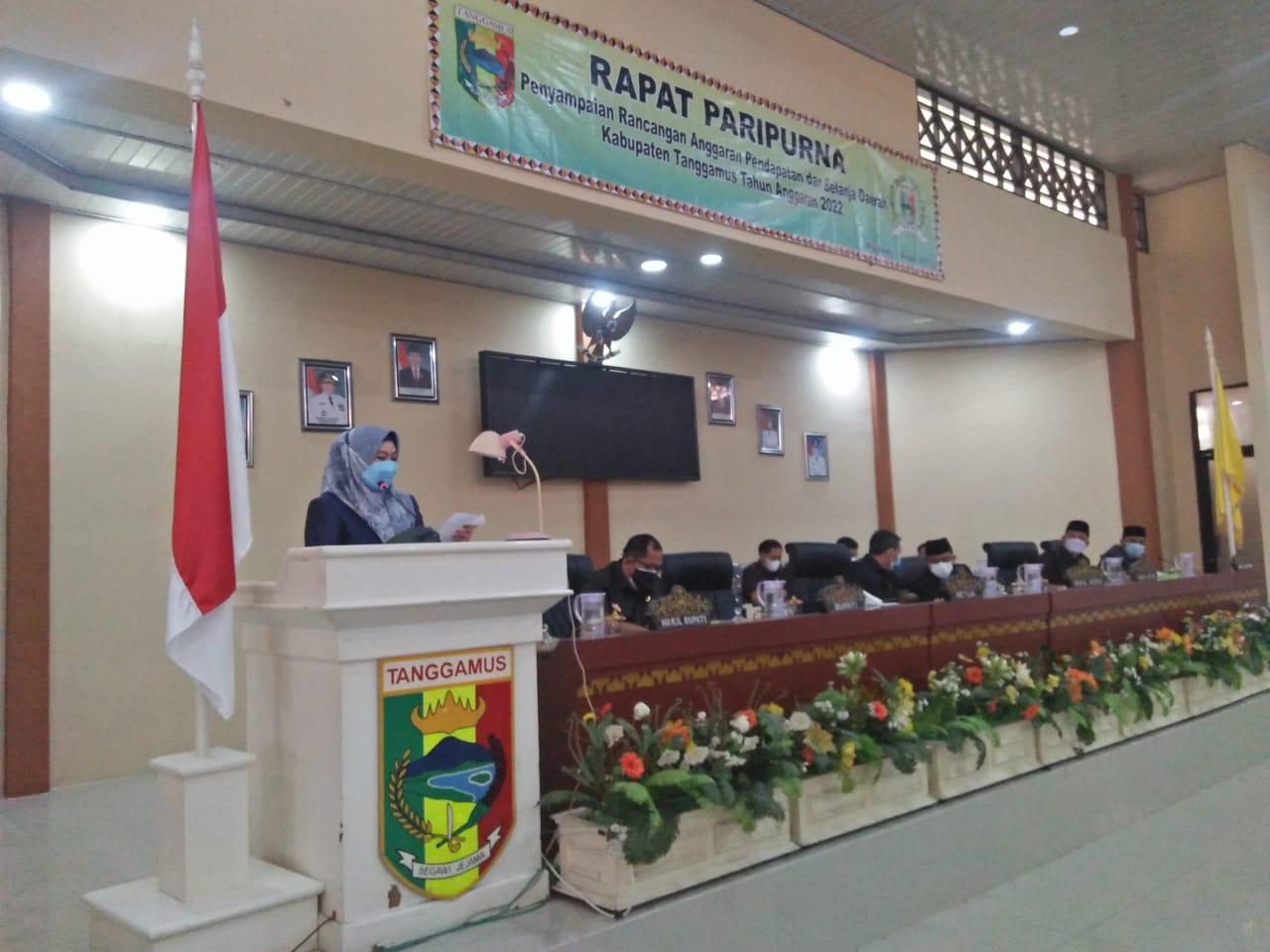 Paripurna Penyampaian RAPBD Kabupaten Tanggamus Tahun 2022