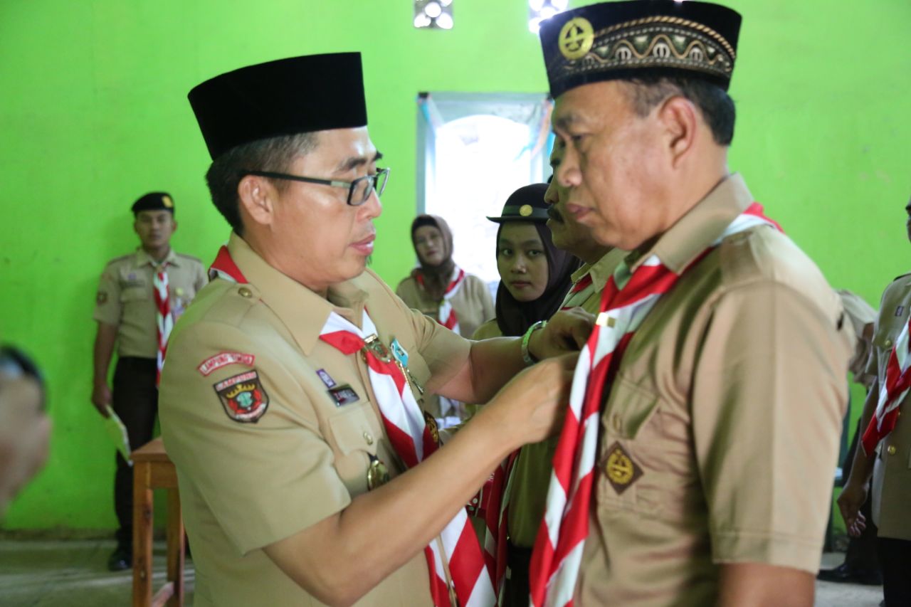 Zaiful Lantik Ketua Mabiran dan Kwaran Gerakan Pramuka Melinting