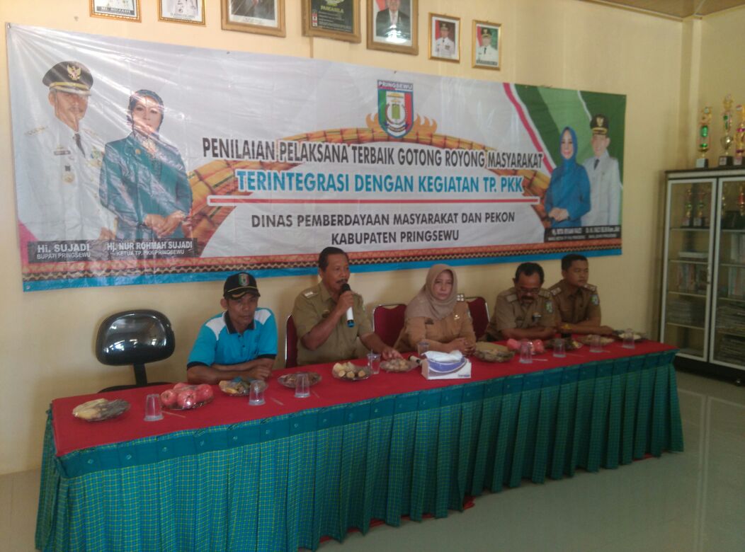 Lomba Gotong Royong 2018, Tim DPMPP Pringsewu Gelar Penilaian Di Tunggul Pawenang