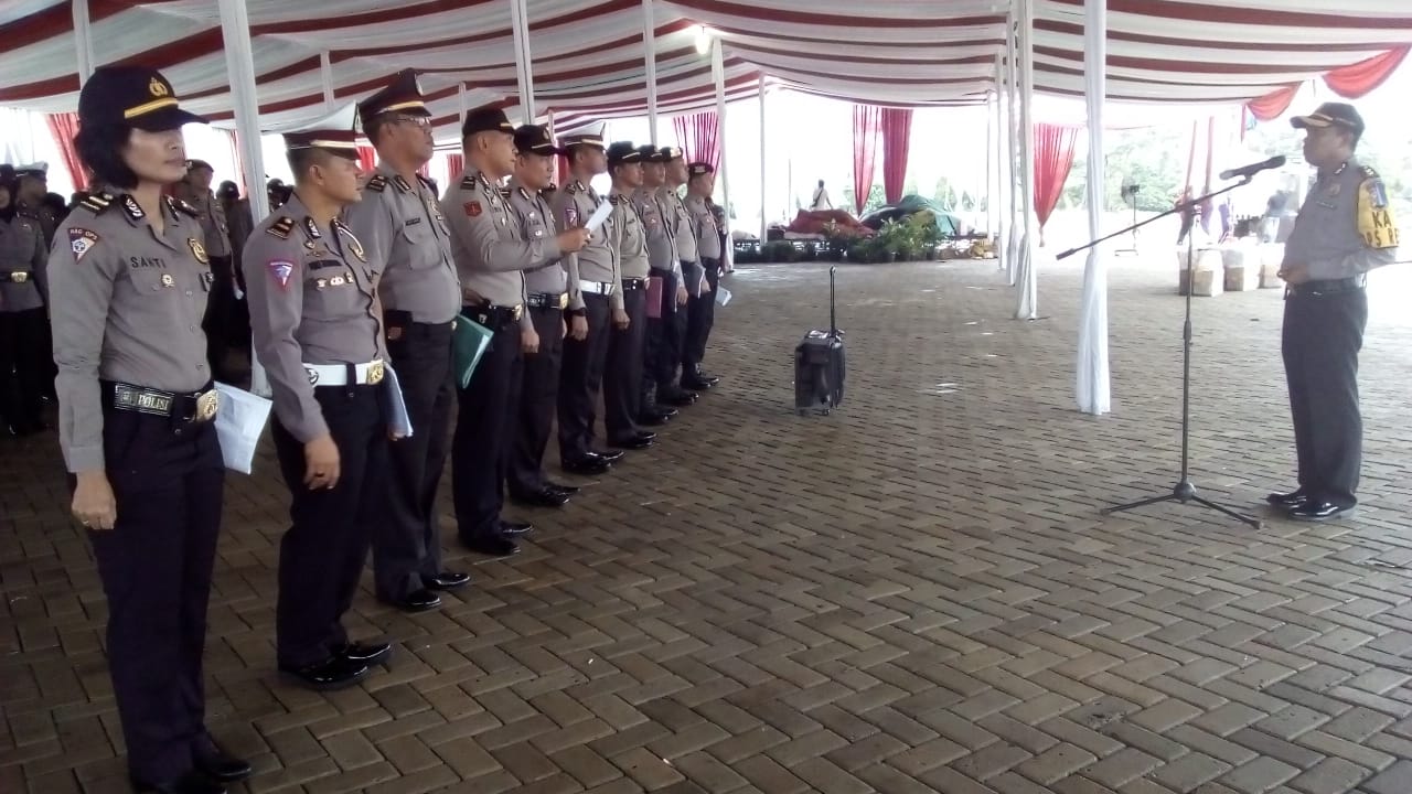 Polres Pesawaran Gelar Apel Pasukan Operasi Mantap Praja Pilkada 2018
