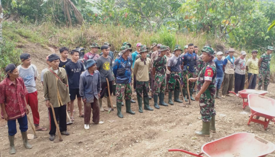 Pimpin Apel TMMD, Kapten Chb Siswoko Apresiasi Masyarakat Bantu Satgas