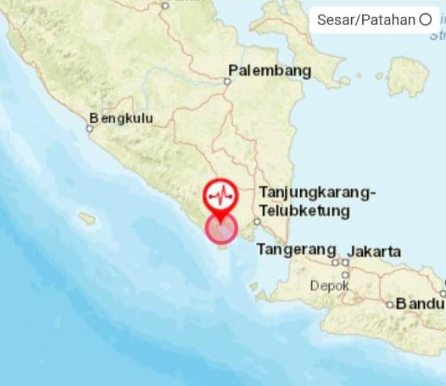 Tanggamus Dilanda Gempa Tektonik 4.4 Magnitudo