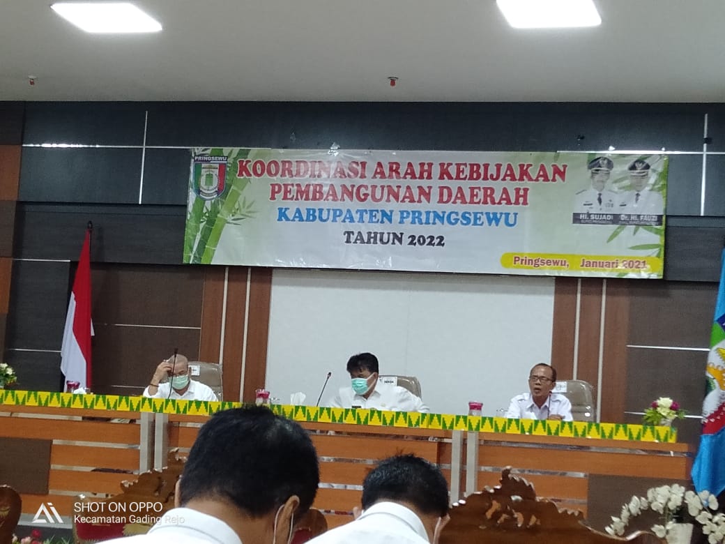 Pemkab Pringsewu Gelar Rakor Arah Kebijakan Pembangunan Daerah 2022