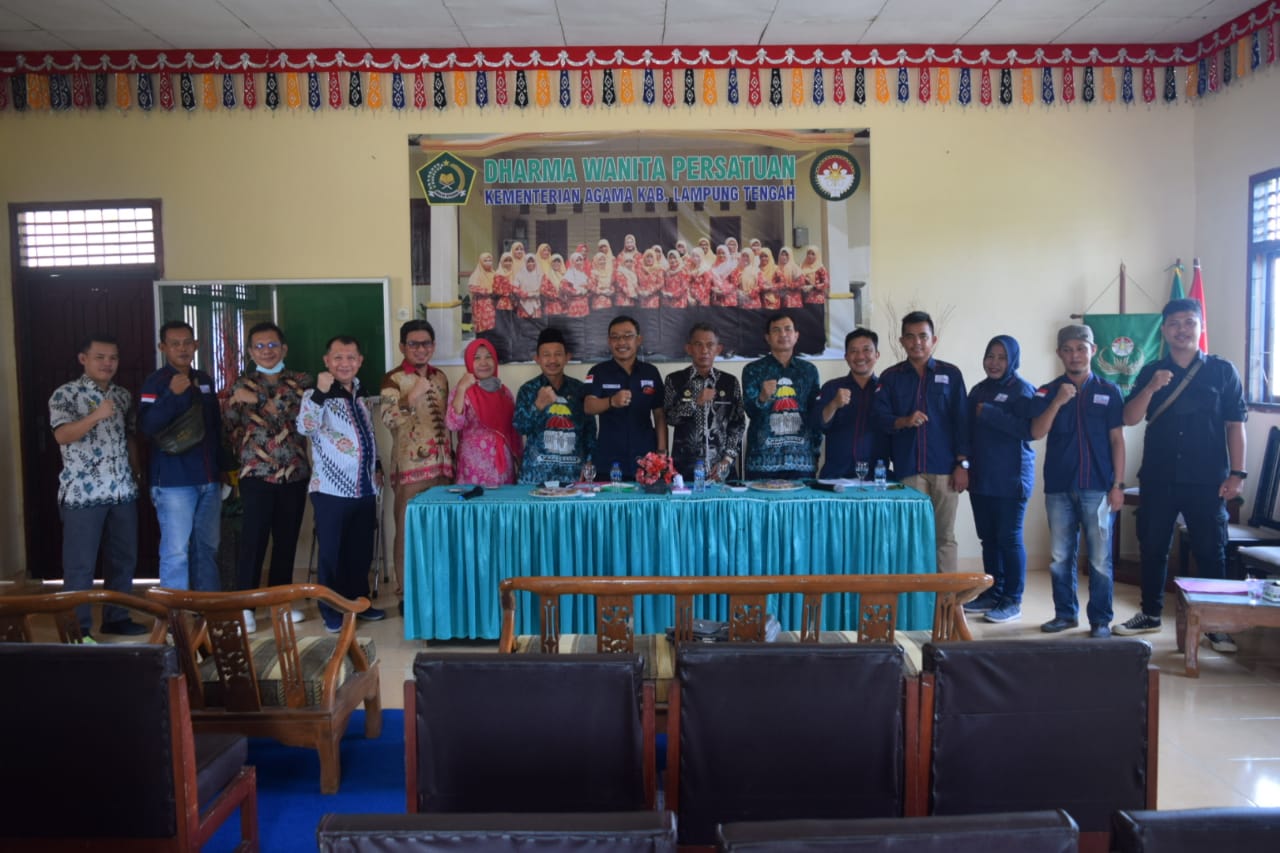Audiensi SMSI dengan Kemanag Lampung Tengah