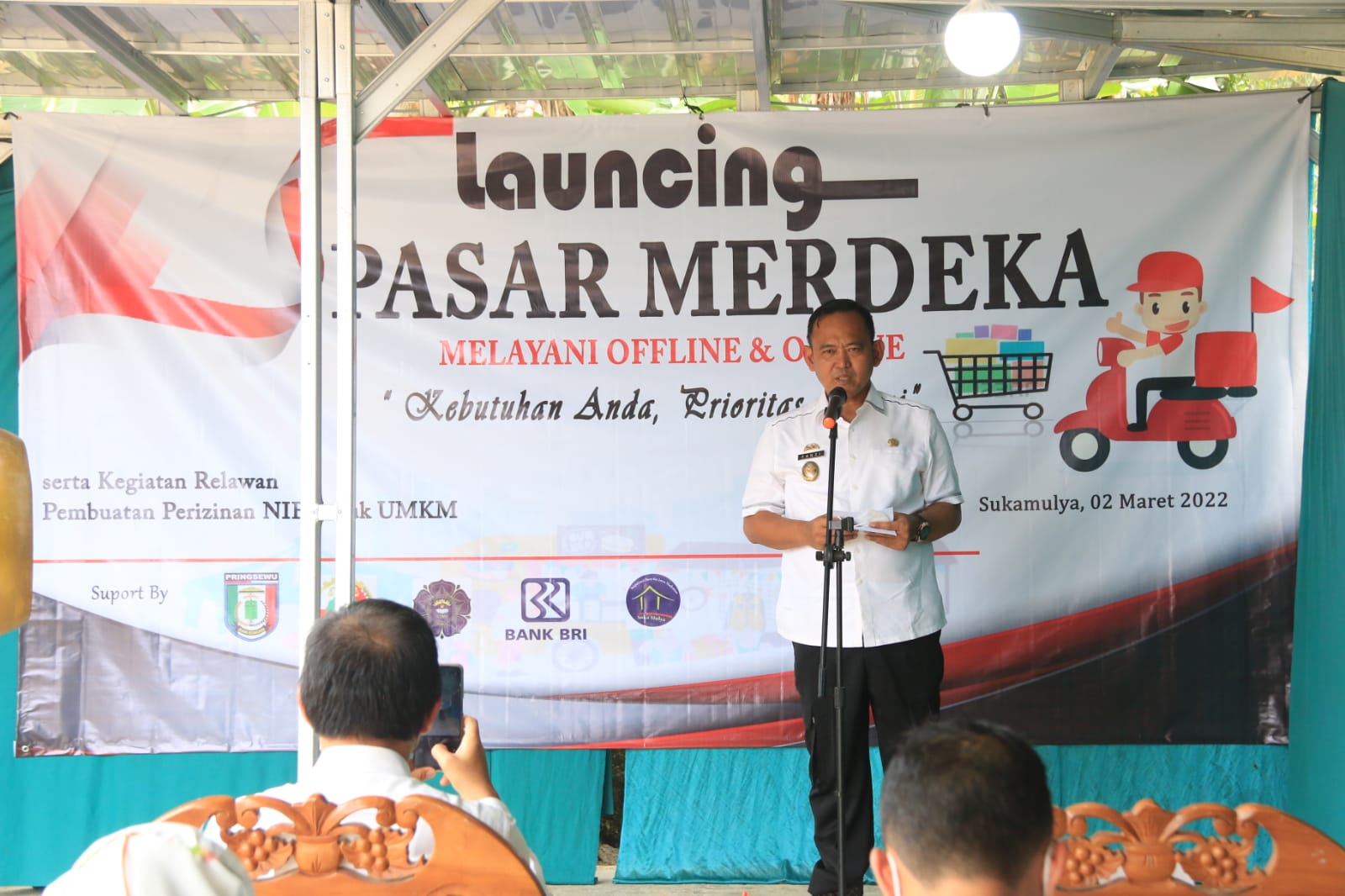 Wabup Pringsewu Launching Pasar Merdeka