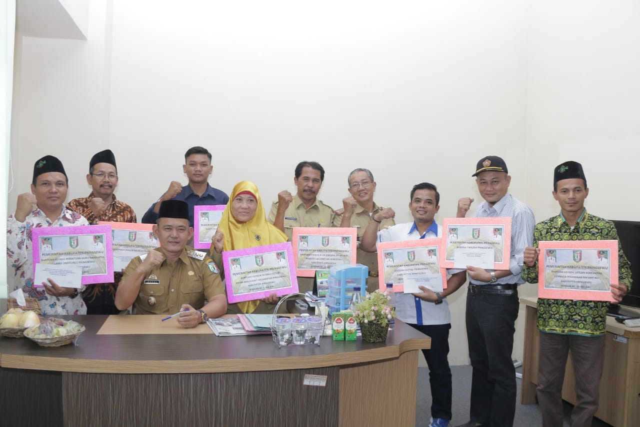 Pemkab Pringsewu Beri Bantuan Hibah Untuk Organisasi, Dan Rumah Ibadah
