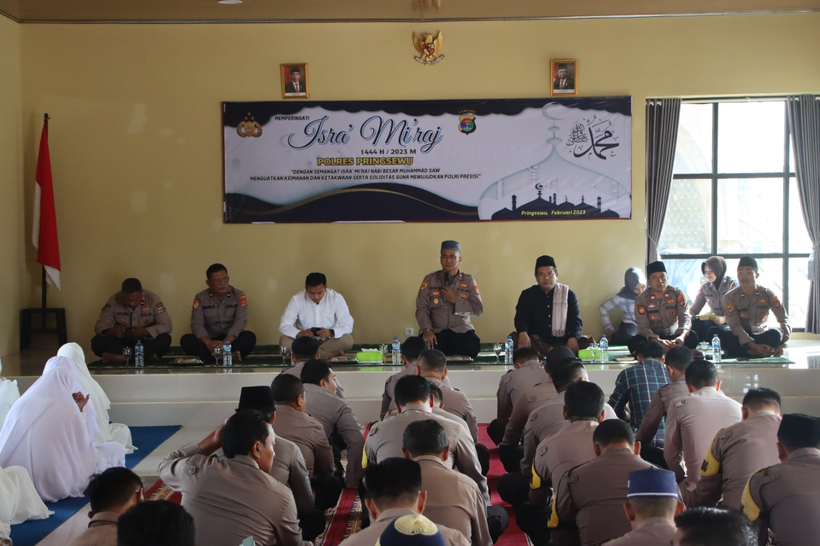 Polres Pringsewu Gelar Peringatan Isra Mi'raj