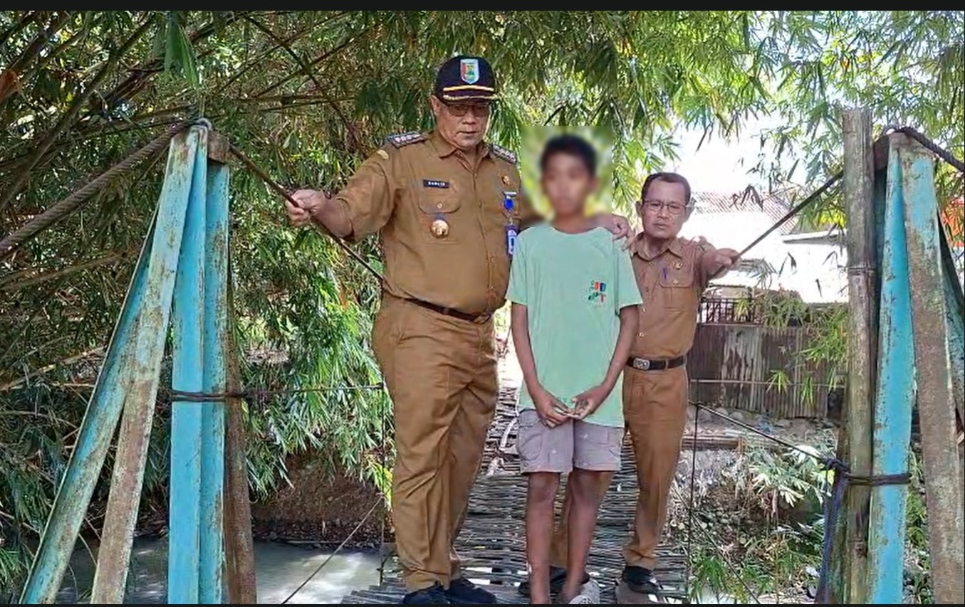 Viral Jembatan Gantung di Sukaraja, Plt. Kades: Prioritas perbaikan di tahun 2026