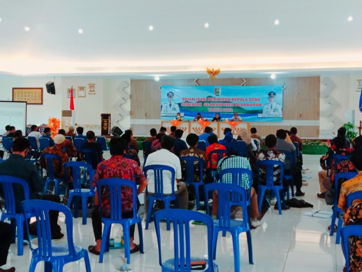 Pemkab Pesawaran Gelar Sosialisasi Pilkades Serentak 2021