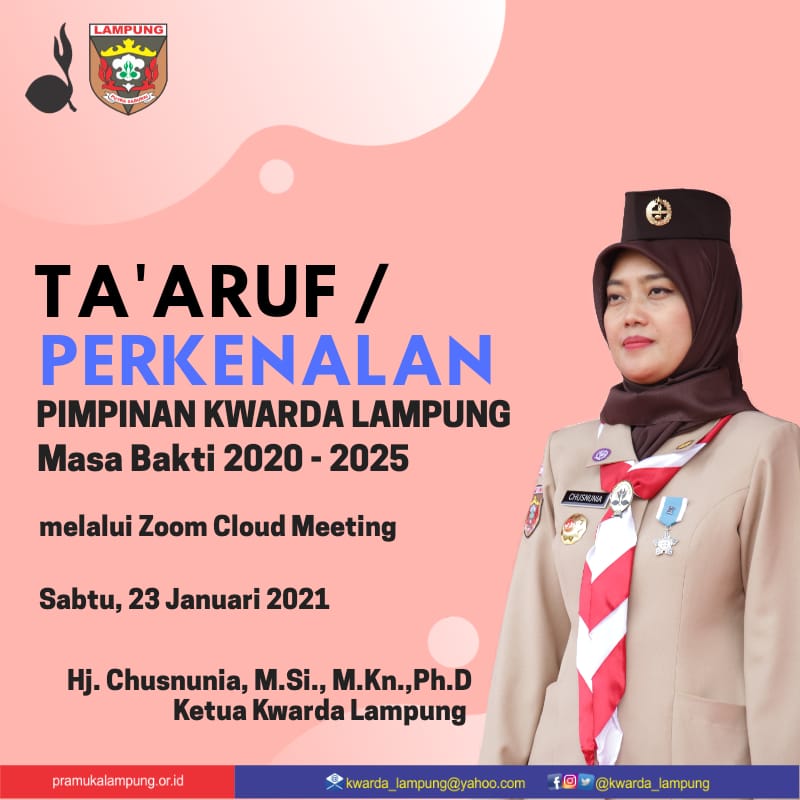 Nunik Pimpin Ta'aruf Jajaran Kwarda Lampung