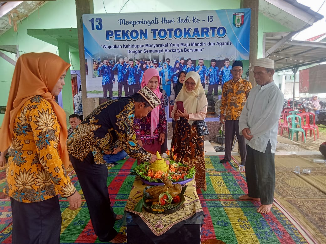 Pekon Totokarto Pringsewu Gelar Tasyakuran HUT Ke.13