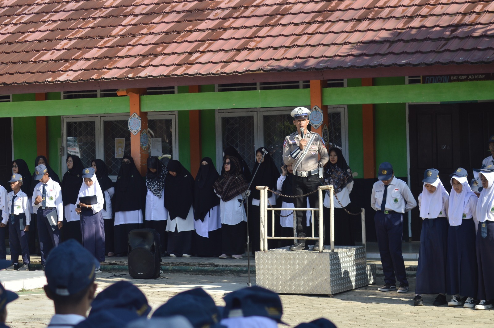 Operasi Zebra, Satlantas Polres Pringsewu Ajak Pelajar Tertib Berlalu Lintas