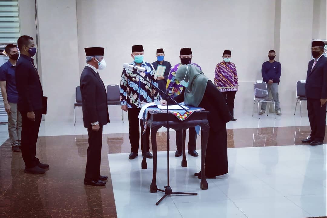 Sembilan Pejabat Pemkab Pringsewu Dilantik