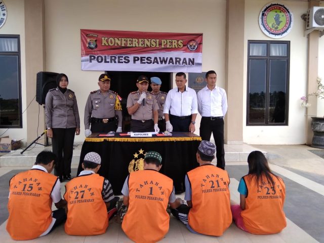 Polres Pesawaran Gelar Exspose Pengungkapan Kasus