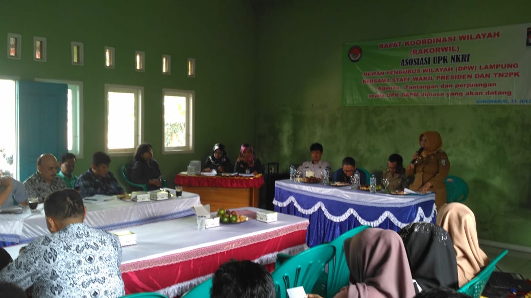 Pringsewu Tuan Rumah Rakorwil UPK NKRI se-Provinsi Lampung