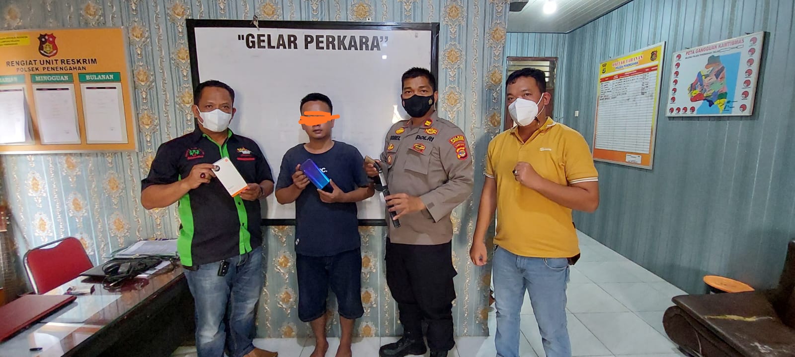 Polsek Penengahan Tangkap Tersangka Pelaku Pencurian Dengan Kekerasan.