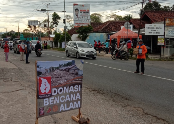 Peduli Sesama, MerahPutih Pesawaran Galang Donasi Bencana Banjir Sumatera