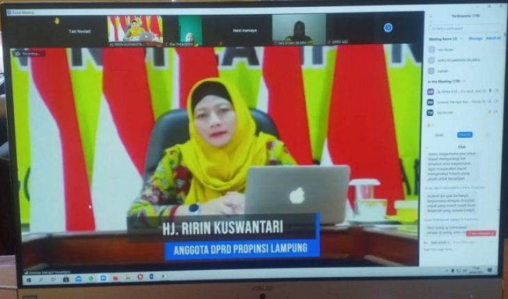 Ririn Jadi Narasumber Webinar Sosialisasi Pemanfaatan Infrastruktur TIK