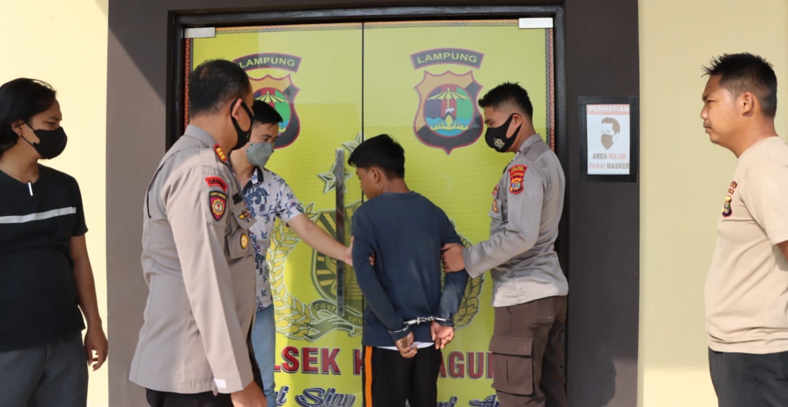 Polsek Kota Agung Tangkap Tersangka Pencuri HP di RSUD-BM