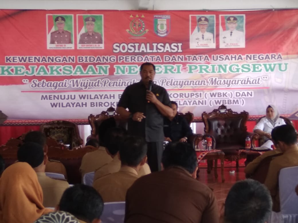Kejaksaan Negeri Pringsewu Gelar Sosialisasi Kewenangan Bidang Perdata dan Tata Usaha Negara