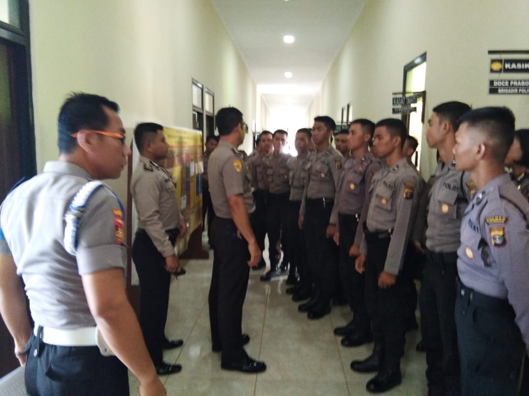Polres Pesawaran Gelar Tes Urine Personil Baru