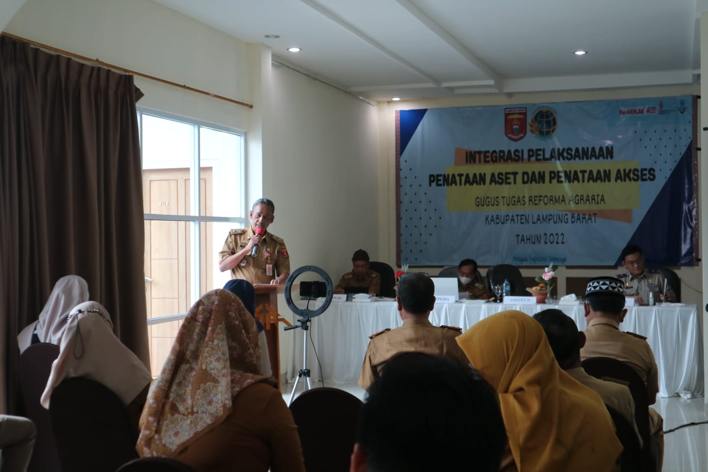 Pemkab Lambar dan BPN Gelar Rapat Bahas Penataan Aset dan Reforma Agraria