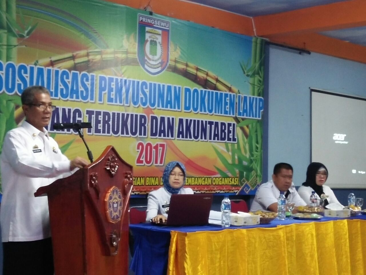 Pemkab Pringsewu Gelar Sosialisasi Penyusunan Dokumen Lakip