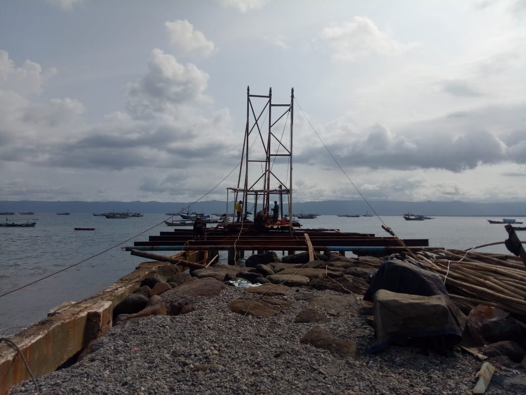 DKP Lampung Bangun Dermaga Pemecah Ombak Di TPI Kotaagung.