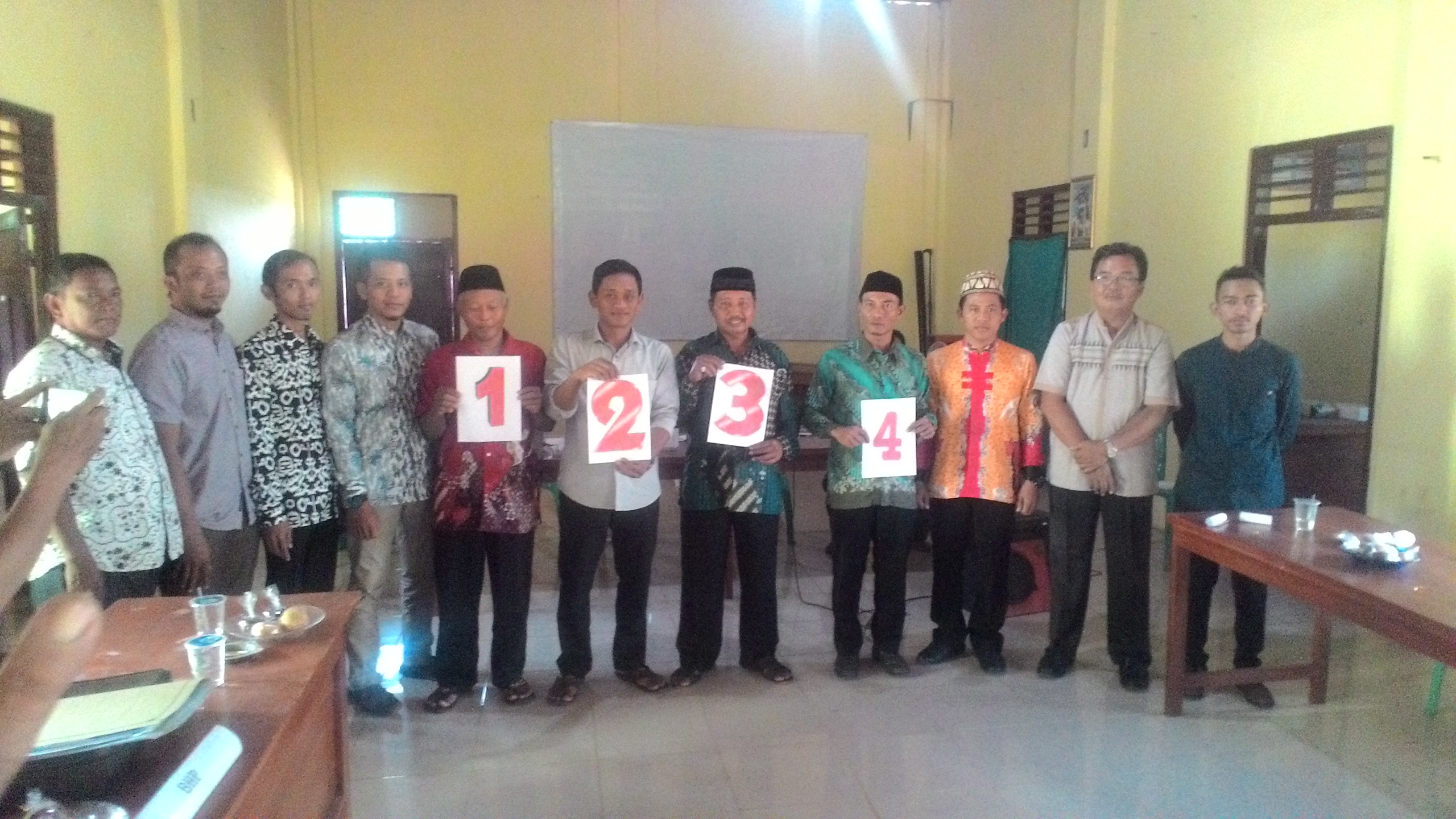 Undian Nomor Urut Calon Kepala Pekon Pandansari