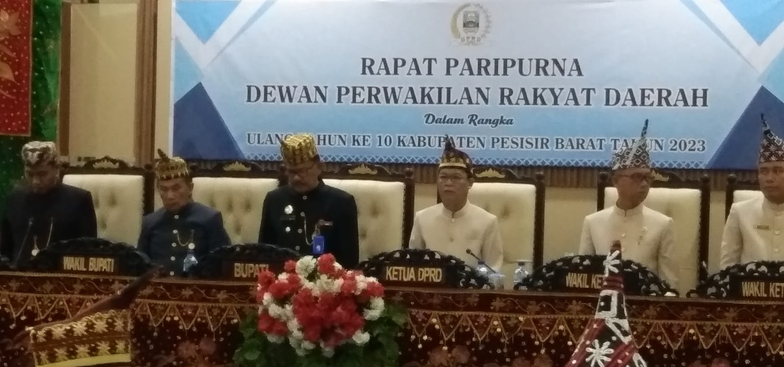DPRD Pesibar Gelar Rapat Paripurna HUT Kabupaten