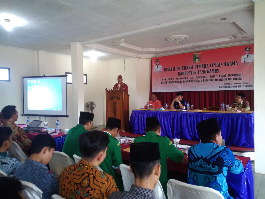 Kesbangpol Tanggamus Gelar Diskusi Toleransi Pemuda Lintas Agama