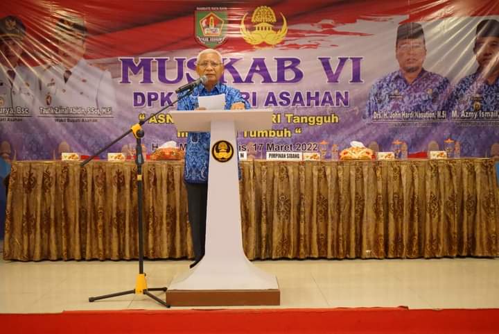 Bupati Asahan Buka Muskab DPK Korpri Asahan ke-VI