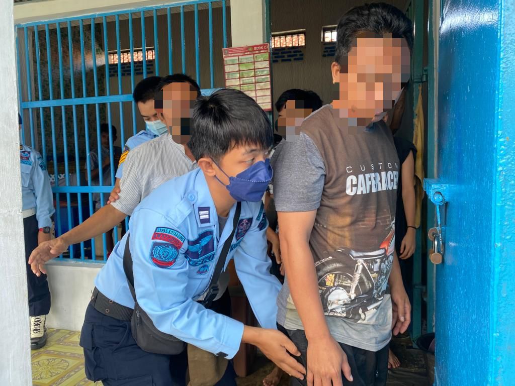 Lapas Kota Agung Gelar Razia, Berantas Peredaran Narkoba Di Lingkungan Lapas