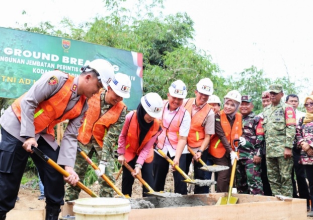 Jembatan Perintis Garuda di Pesawaran Mulai Dibangun