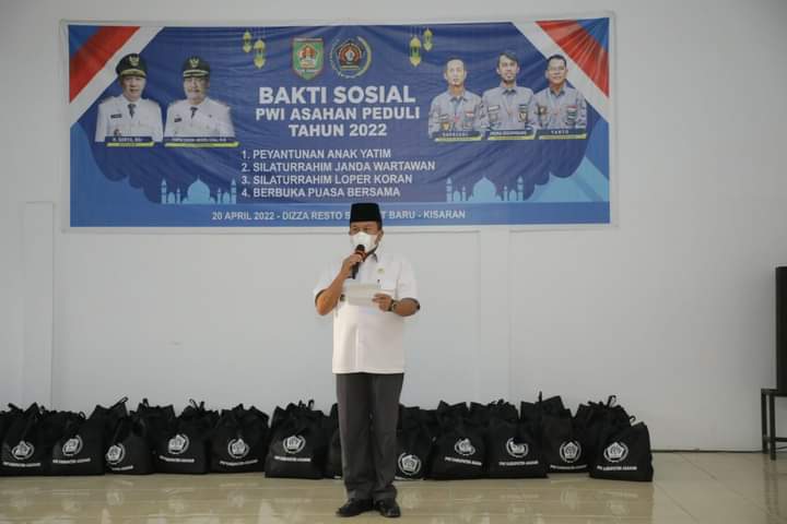 Bupati Asahan Hadiri Kegiatan Bakti Sosial PWI Kabupaten Asahan