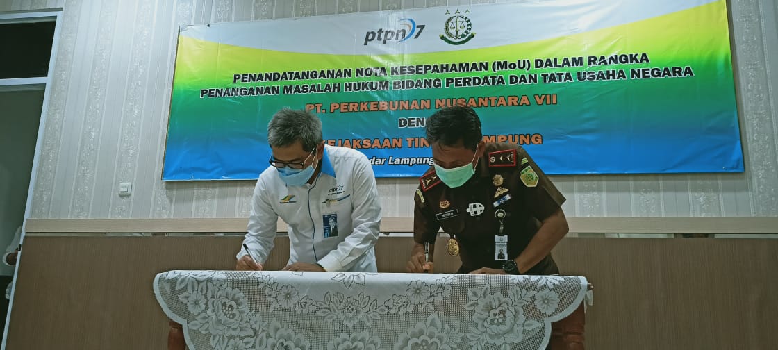 PTPN VII Perpanjang Kerjasama dengan Kejati Lampung