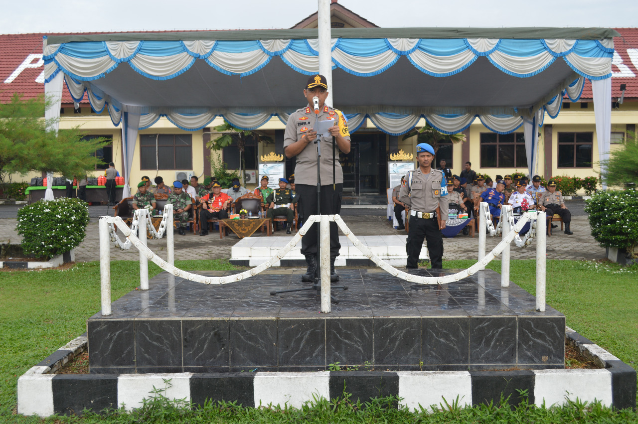 Polres Tuba Gelar Apel Konsolidasi Operasi Ketupat Krakatau