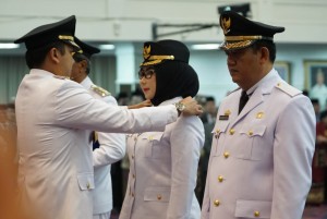 Gubernur Ridho Lantik Dewi-Syafi'i Pimpin Tanggamus