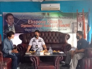 Jalin Sinergi, Kasat Reskrim Polres Pesawaran Kunjungi Kantor PWI