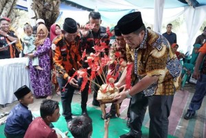 Wabup Asahan Hadiri Bakti Sosial Pemuda Pancasila Ranting Sei Dua Hulu