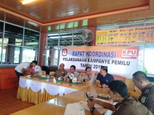 KPUD Pringsewu Gelar Rakor Evaluasi Kampanye Pemilu