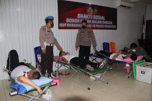 Polres Pringsewu Gelar Donor Darah, Ketua PMI Pringsewu Beri Apresiasi