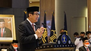 Peringati HDKD 2021, Yasonna Ingatkan Pentingnya Doa, Usaha, dan Ramah Layani Publik.