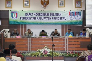 Rakor Bulanan Pemkab Pringsewu Bahas Persiapan MTQ.