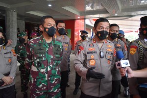 Komandan Korem 043/Gatam Hadiri Serbuan Vaksinasi Covid 19 Nasional TNI - POLRI Di GSG Unila.