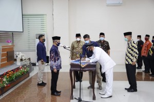 Pelantikan Pejabat Administrator Dan Pengawas Di lingkup Pemkab Pringsewu.